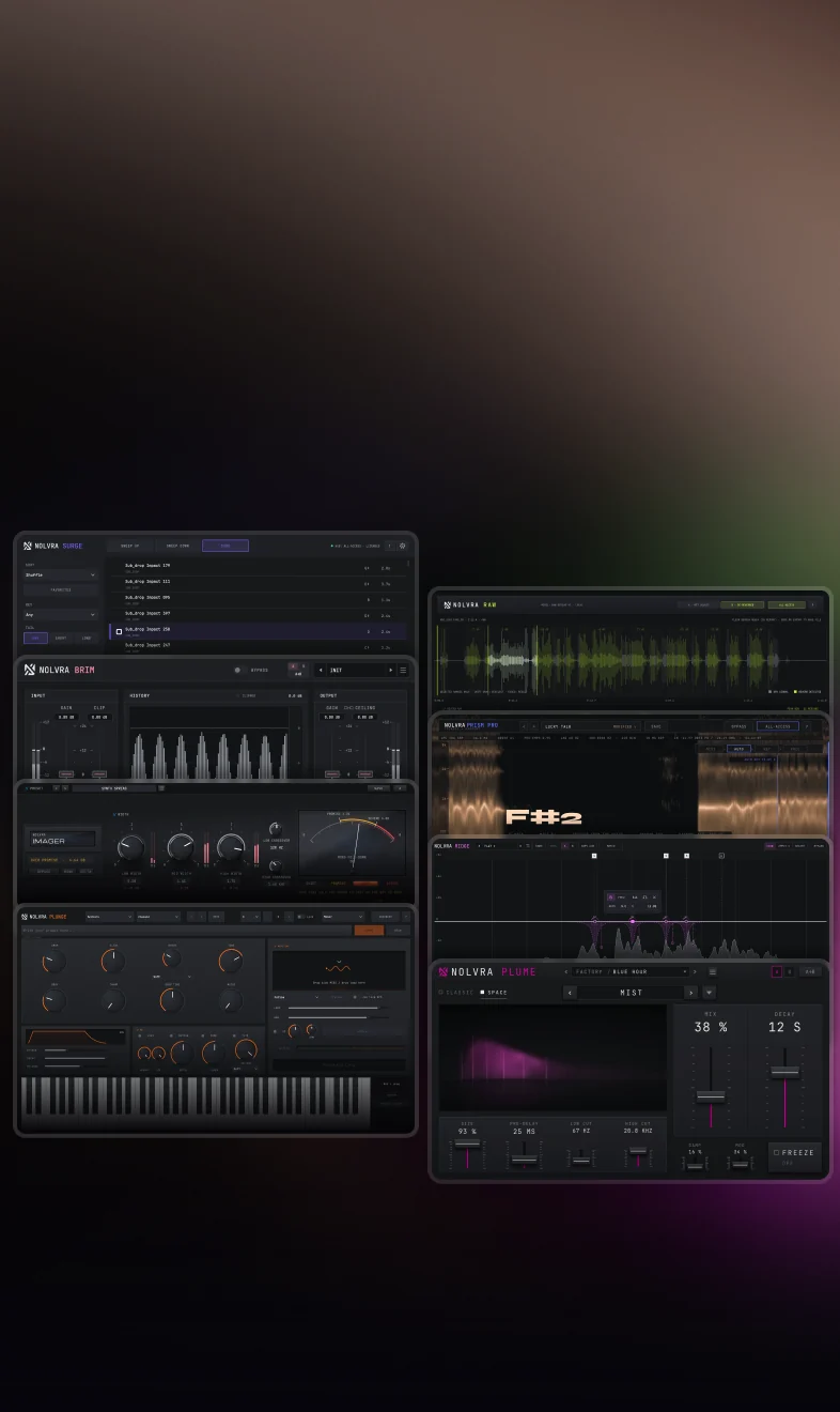 Nolvra Collection: the plugin interfaces it includes