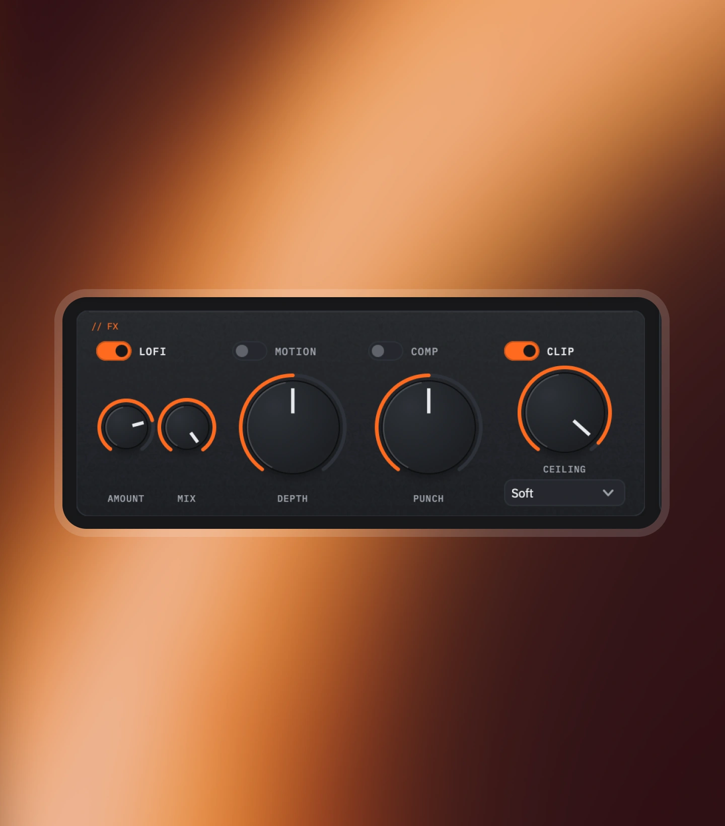 Nolvra Plunge FX chain panel
