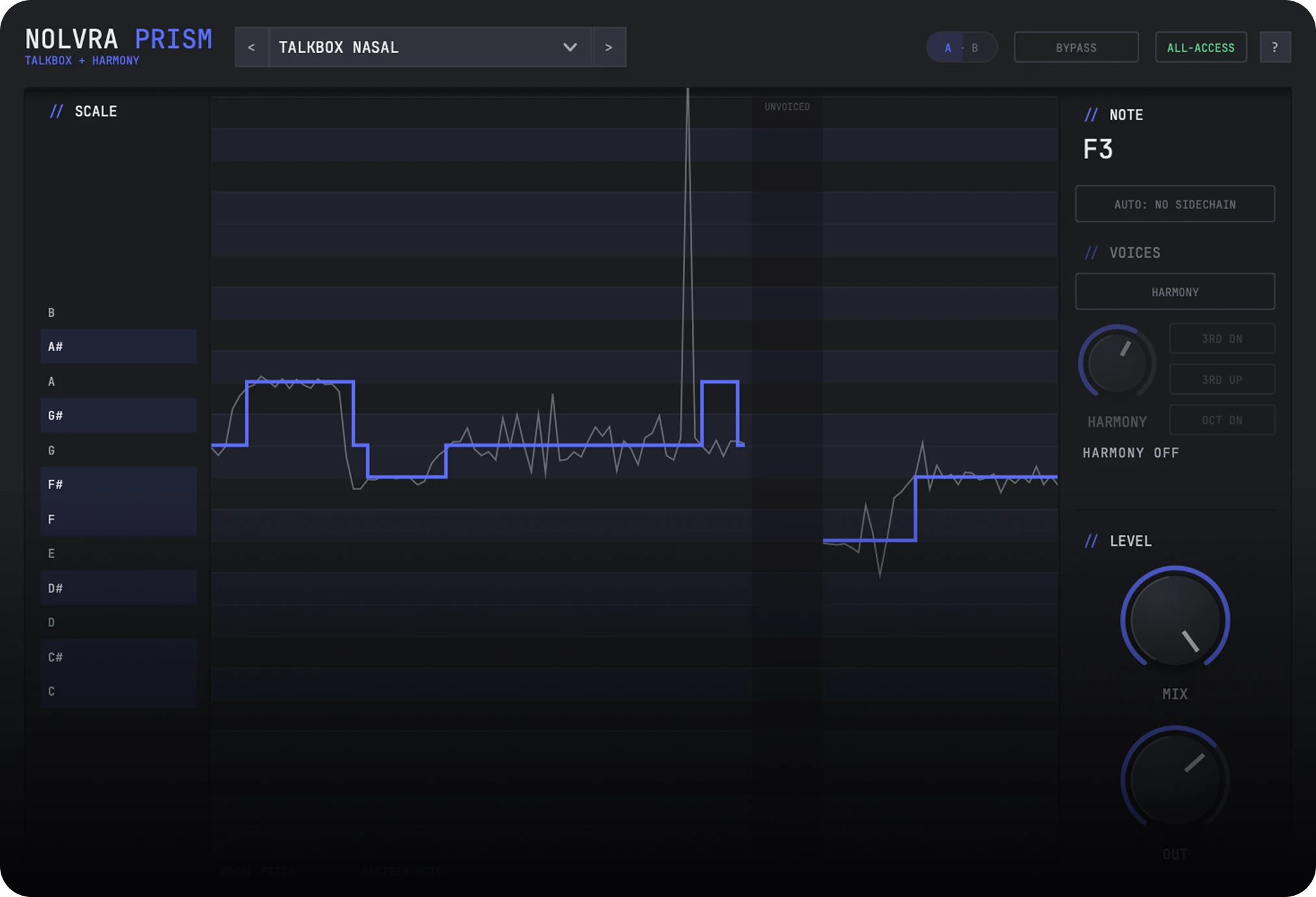 Nolvra PRISM Talkbox plugin interface
